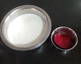 A picture of step 1 of Beetroot lassi.