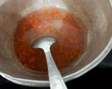 A picture of step 3 of Sago with carrot and apple🍎🥕🥕.