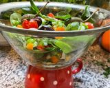 Une image de l'étape 8 de 🐞Salade 🥗 🫜le printemps🫛🥬🫒 dans 🍋l’assiette 🧺.