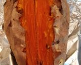 Foto del paso 4 de la receta: Boniato relleno de frijoles y guacamole