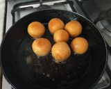 A picture of step 4 of Bread gulab jamun/instant gulab jamun.