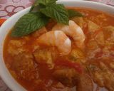 Foto del paso 2 de la receta Sopa de tomate con langostinos