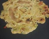 A picture of step 3 of Besan ka chilla.