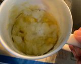 A picture of step 7 of Chocolate and Mango Mug cakes.