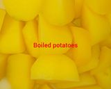A picture of step 1 of Buttered potatoes suya wadges.