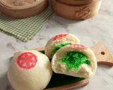 Foto langkah ke 6 dari resep Bakpao No Mixer Isi Unti Pandan.