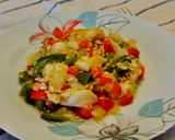 Foto del paso 6 de la receta Arroz integral con bacalao. Apto para personas con diabetes