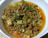 A picture of step 4 of Dhaba Style Aalu Keema.