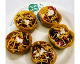 A picture of step 4 of Katori chaat.