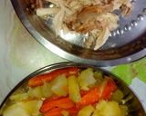 A picture of step 1 of Chicken Soup.