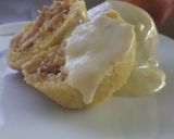 Fahéjas almával töltött zabgombóc vanília öntettel recept fázis 3 fotója