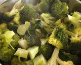 A picture of step 1 of Broccoli with Peppered Cheese Sauce.