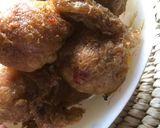 A picture of step 7 of Yam balls.