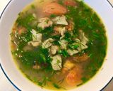 Hình bước làm 4 của món Canh nghêu thì là