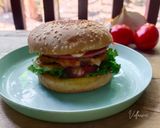 Foto langkah ke 8 dari resep Chicken Cheese Burger (Patty homemade) 🍔.