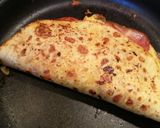 Sonkával és sajttal töltött tortilla recept fázis 3 fotója