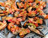 Foto del paso 5 de la receta: Mejillones con pipirrana