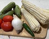 A picture of step 1 of Calabacitas con Elote.