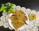 A picture of step 5 of Left overs mash daal paratha.