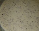 A picture of step 1 of Coconut burfi.