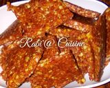 A picture of step 3 of Balla kobo(peanut candy).