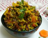 A picture of step 4 of Anda palak bhurji.