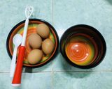 Hình bước làm 1 của món Trứng Chiên Bọt Biển
