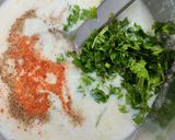 A picture of step 3 of Rice Chilla.