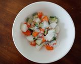 Hình bước làm 1 của món Dưa muối xổi ăn kèm đồ nướng (Asazuke)