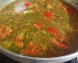 A picture of step 4 of Aloo rassa.