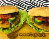 A picture of step 4 of Potato Chapli Kabab Burger 🍔.