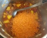 A picture of step 6 of Spicy Sausage and Lentil Casserole.