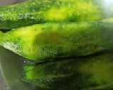 A picture of step 1 of Stuffed bitter gourd.