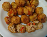 Foto del paso 5 de la receta: Albóndigas de pollo y pimientos en salsa de champiñón