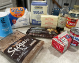 A picture of step 1 of Millionaire Shortbread.