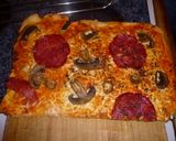 Foto del paso 5 de la receta: Pizza Margarita con Salchichón