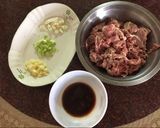 蒜香牛肉的食譜步驟1照片