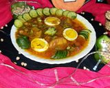A picture of step 10 of Anday choly ka salan.
