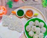 Hình bước làm 4 của món Bánh tráng kẹp bánh ít nhân tôm thịt