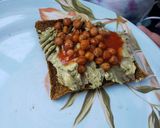 A picture of step 6 of Avocado Chickpea Toast.