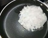 A picture of step 1 of Tender coconut (Malai) and rose dessert.