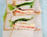 Hình bước làm 5 của món Bữa sáng cho các con 3 (bánh mì kẹp)