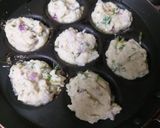 A picture of step 2 of Rava Paniyaram or sooji appe.