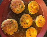 A picture of step 3 of Oats & Moong daal Tikki.