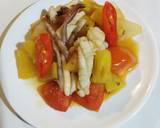 ปลาหมึกผัดสับปะรด วิธีทำสูตร 5 รูป