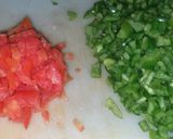 A picture of step 1 of Capsicum sev veggie.