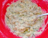A picture of step 2 of Baked Zucchini Fritters.