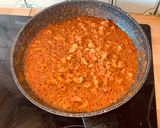 A picture of step 7 of Orecchiette Pugliesi with Mushroom and Sausage Ragù.