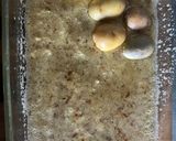 A picture of step 2 of Parmesan encrusted potatoes.