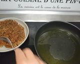 Une image de l'étape 4 de Escalopes de poulet panées aux grains de café, polenta et épices.